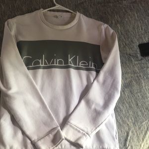 White Calvin Klein sweater